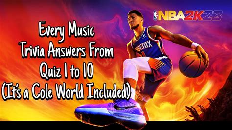 All Music Trivia Answers in NBA 2K23. . 2k23 music trivia 3